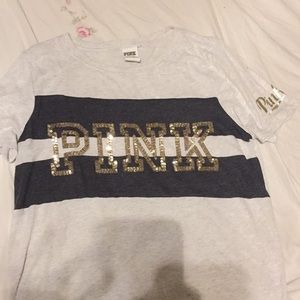 Victoria Secret PINK sequence shirt